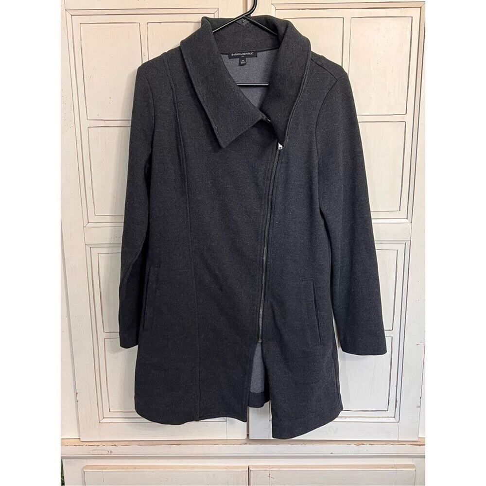 Banana Republic size medium charcoal gray jacket coat